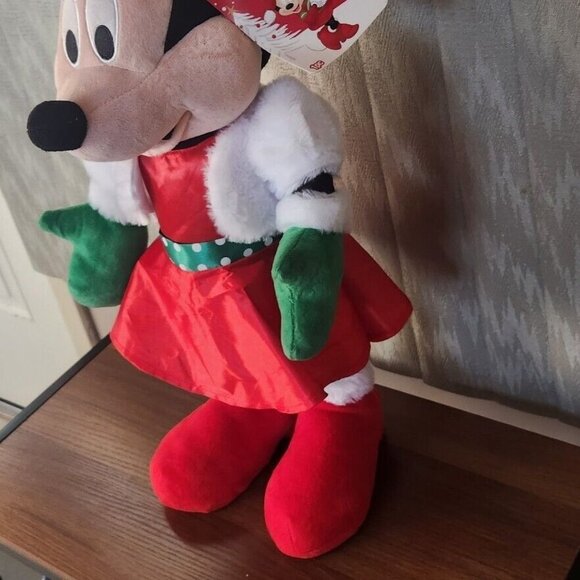 Gemmy Minnie Mouse Holiday Greeter Christmas 22" Tall Plush Standing - Picture 7 of 14